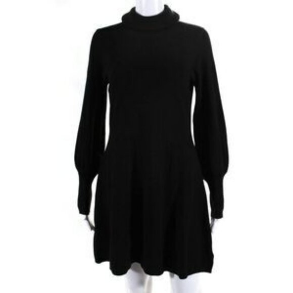 TAHARI Turtleneck PULLOVER SWEATER DRESS SZ M - Picture 1 of 4